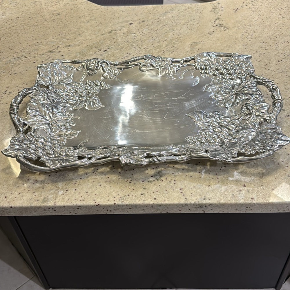 Arthur Court grape decorative tray